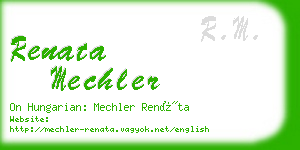 renata mechler business card